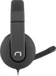 Natec Genesis Natec Rhea czarne - Headphones | wire | microphone on the boom | czarne | 2.2 m | volume control
