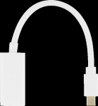 DELTACO DisplayPort mini to HDMI Adapter | DisplayPort mini - HDMI | Max 3840x2160 60Hz | Vit | 0.2m