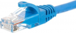 NetRack patchcord RJ45, kat. 6 UTP, 0.25m niebieski - BZPAT0256B