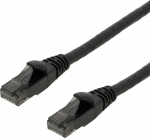 DELTACO | Cat 6 | U/UTP | Low smoke/halogen | Flexible | Svart | 3m
