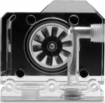 EK Water Blocks EK-Quantum Scalar Flowmeter Top-To-Bottom D-RGB - Schwarz