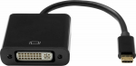 ProXtend USB-C (M) to DVI-I 24+5 (F), Adapter, Black 10CM