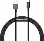 Cable USB Baseus USB-A - USB-C 1 m Czarny (BSU2667BLK)