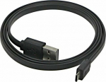 Cable USB Logo USB-A - microUSB 1 m Czarny