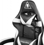 Armchair Kruger&Matz Warrior GX-150 black and white (KM0790-BW)