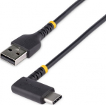 StarTech.com 1ft (30cm) USB A to C Charging Cable Right Angle, Heavy Duty Fast Charge USB-C Cable, USB 2.0 A to Type-C, Durable and Rugged Aramid Fiber, 3A, S20/iPad/Pixel - High Quality USB Charging Cord (R2ACR-30C-USB-CABLE) - USB-kabel - USB (hane ...