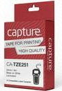 Capture 24mm x 8m Black on White Tape