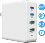 Viking charger charger USB GaN 100W, support PD3.0 a QC4+ White