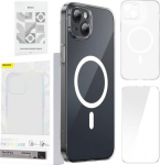 Baseus "Crystal Magnetic Case and Tempered Glass iPhone 13" Transparent