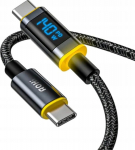 Kabel USB AOHI Kabel USB-C z display LED AOHi MAGLINE+ 140W 1.2m