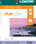 Lomond Photo Inkjet Paper Matte 170 g/m2 A3, 100 sheets, double sided