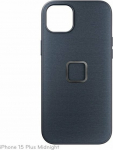 Peak Design kaitse&uuml;mbris Apple iPhone 15 Plus Mobile Everyday Fabric Case, midnight