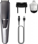 Philips 3000 BT3239/15 srebrny - Number of length: 20 | Min. Length [mm]: 0.5 | Max. Length [mm]: 10 | Power: battery | Accessories: cleaning brush