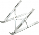 VISION laptop mount - LIFETIME WARRANTY - folding design for travel - seven angle options - steepest angle 39 degrees - ABS plastic construction is 66 grams lighter than aluminium alloy alternatives - weighs 171 grams - silicon anti skid pads protect ...