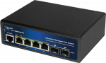 ALLNET Switch industrial full managed Layer2+ GbE&bull; PoE Budget 360W&bull; 4x bt&bull; 2x - Switch - Glasfaser (LWL)