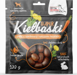 SYTA MICHA Great sausages with rabbit, carrot and dandelion - dog treat - 100g