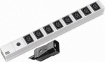 Bachmann power strip (Rack - mountable) - output terminals: 8 (IEC 60320)