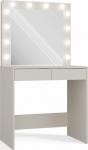 Topeshop COSMETIC TOILET Z A MIRROR MARINA Z BIURKIEM 2S CASHMERE BEŻ