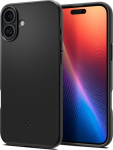 Kaitse&uuml;mbris Thin Fit (MagFit), Apple iPhone 16 Plus, must, &otilde;huke, MagSafe, Spigen
