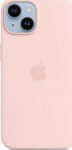 Apple - Rear cover for mobile phone - compatible with MagSafe - Silicone - Chalk Pink - f&uuml;r iPhone 14 (MW5V3ZM/A)