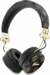 Headphones Guess Bluetooth ENC GUBH70EPOSMK on-ear headphones black/black Peony Script Round Shape