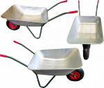 Saska Garden GALVANIZED GARDEN WHEELBAR 80KG 120L