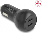 Delock Car power supply - 40 Watt - 3 A - PD 3.0 - 2 Ausgabeanschlussstellen (USB-C)