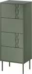 Cama MEBLE 4S TRESSE chest of drawers 50x40x125 matte green