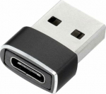 OEM Adapter Typ C (żeński) do USB A (male) czarny