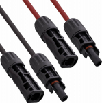 InLine InLine&reg; Solarkabel Verl&auml;ngerungs-Set inkl. Solar stacker 4mm&sup2; schwarz/rot 2m