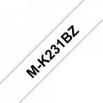 Schriftbandkassette Brother 12mm wei&szlig;/schwarz MK231BZ
