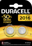 Duracell Battery button cell CR2016 3.0V Lithium 2St