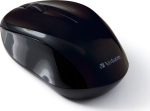 Hiir Verbatim Go Nano Wireless Mouse must, juhtmevaba, 3-nuppu, 1600dpi, 2xAAA