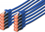 DIGITUS CAT 6 S/FTP Patchkabel, 10 St&uuml;ck, 5m, blue