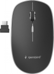 Gembird | Silent Optical Mouse | MUSW-4BSC-01 | Wireless | USB-C | Black