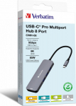 Verbatim USB-C Pro Multiport Hub 8 Port CMH-08