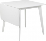 Dining table ROXBY 80/120x80xH76cm, white
