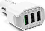 Axiver Triple Premium Car charger 3 x USB / 2.5A / Qualcomm Quick Charge 3.0