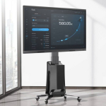 Cabletech G85B - Professional electric mobile stand TV TV trolley LCD LED 55&quot,-80&quot