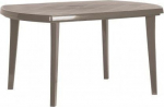 Allibert Plastic oval table ELISE - cappuccino