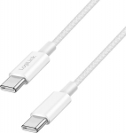 LogiLink USB-C 0.5m w nylon braided white - kabel LogiLink USB-C - USB-C 0.5m M/M nylon braid, white