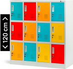 Jan Nowak Social locker closet BHP do schools and kindergartens OLA, 1090 x 1200 x 450 mm, gray-multicolored