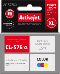 Activejet AC-576NX Tusz (zamiennik Canon CL-576XL, Supreme, 15 ml, kolor: blue yellow red)