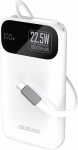 Powerbank Dudao Powerbank Dudao K31 10000 mAh 22.5W PD z built-in white cable