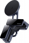 Baseus MaxView mounted on a car display - szary - magnetic holder
