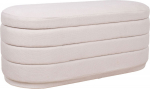 Bench HIRO 104x44xH44cm, white, with storage