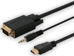 SAVIO Adapter HDMI (M) - VGA (M) + audio CL-198