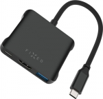 HUB USB Fixed Quadri 2x USB-C 1x HDMI + 2x USB-A 2.0 3.2 Gen2 3.1 Gen1 (FIXHU-QR-BK)
