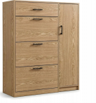 Ikonka Shoe cabinet TAMI, 90 x 125 x 28 cm, adjustable shelf height