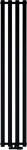 Bathroom radiator Armor GRŁ-G/AP-1500X332-C / AQUAFORM / ASAMI-PLUS / VERTICAL BATHROOM RADIATOR 1500X332 CZARNY Z HANGERS 537W / BY.DOL. 50MM / AQ.802-322315